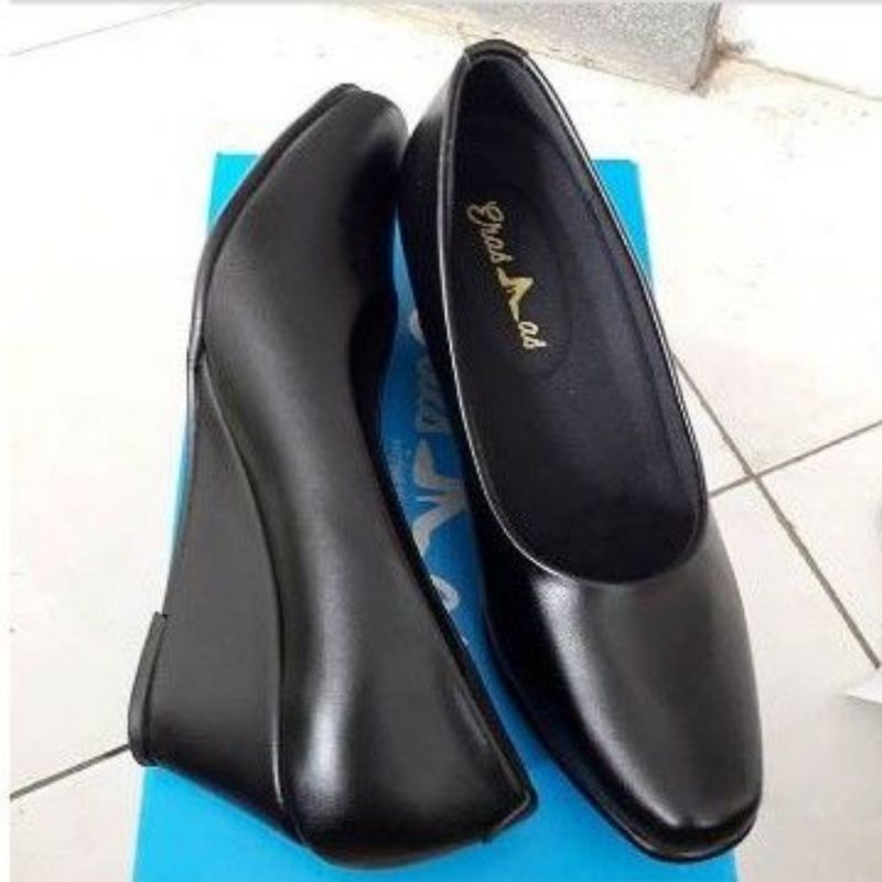 SEPATU WEDGES PERSIT BHAYANGKARI PIA JALANESASTRI IKKT ERASMAS 5CM DOP || KODE