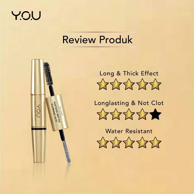 YOU The Gold One Dual Dramatic Volume Mascara