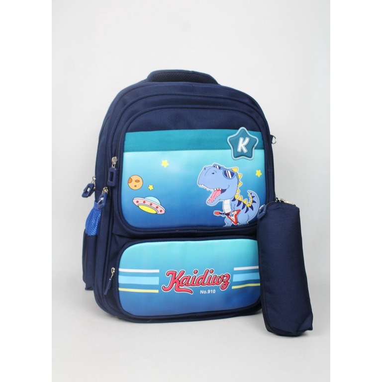 Tas Ransel Sekolah Import Anak Cewek Cowok Tas Sekolah Motif Rabbit Dinosaurus Free Kotak Pensil Terbaru