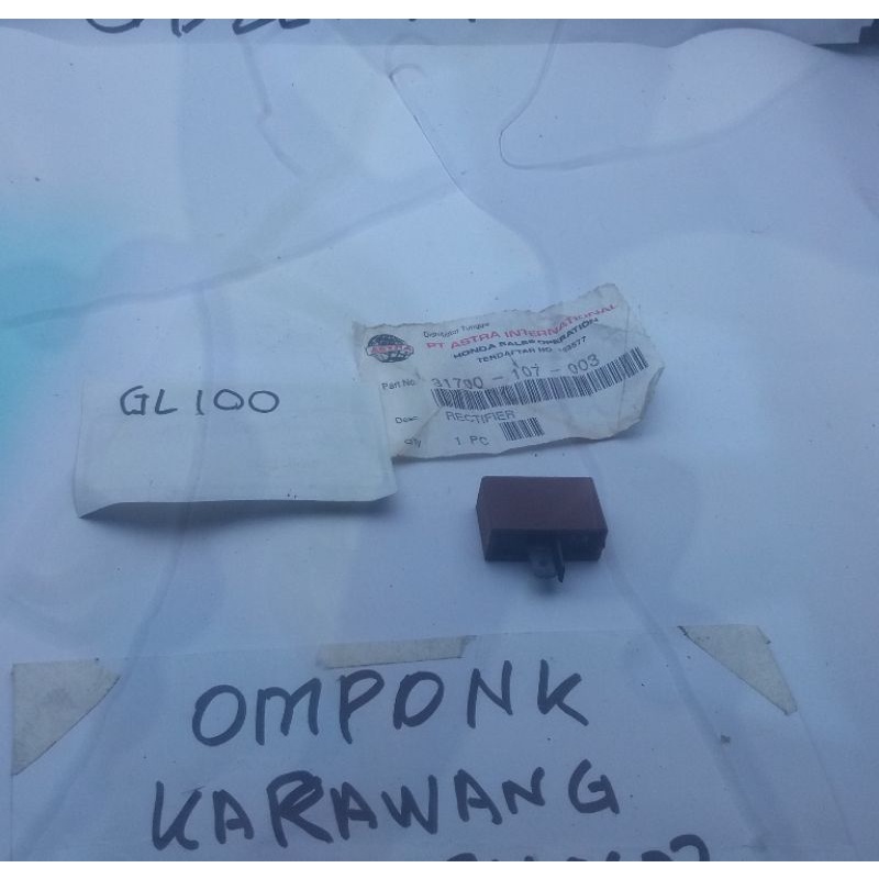 kiprok rectifier Honda gl100 platina ori
