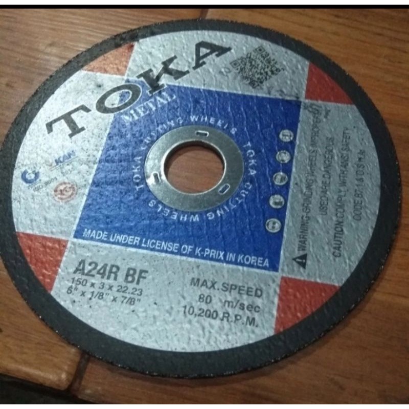mata gerinda potong besi baja 6 inch