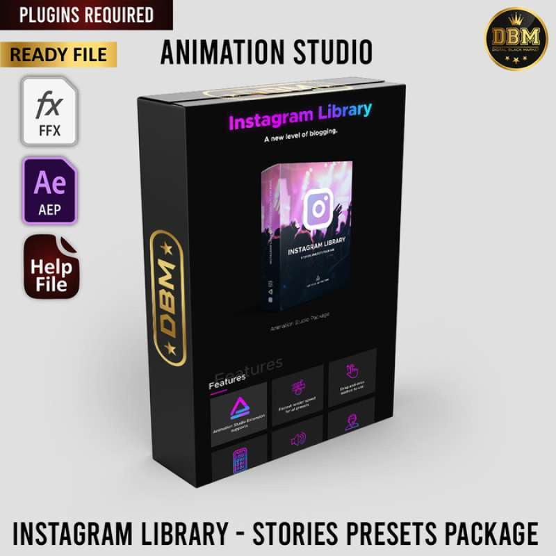 Animation Studio - Instagram Library - Stories Presets Package - After Effect (Extension)