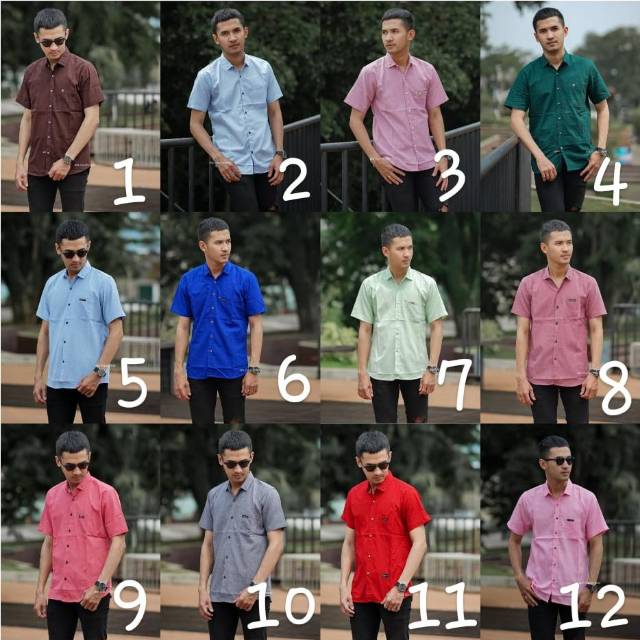 KEMEJA POLOS PENDEK CASUAL