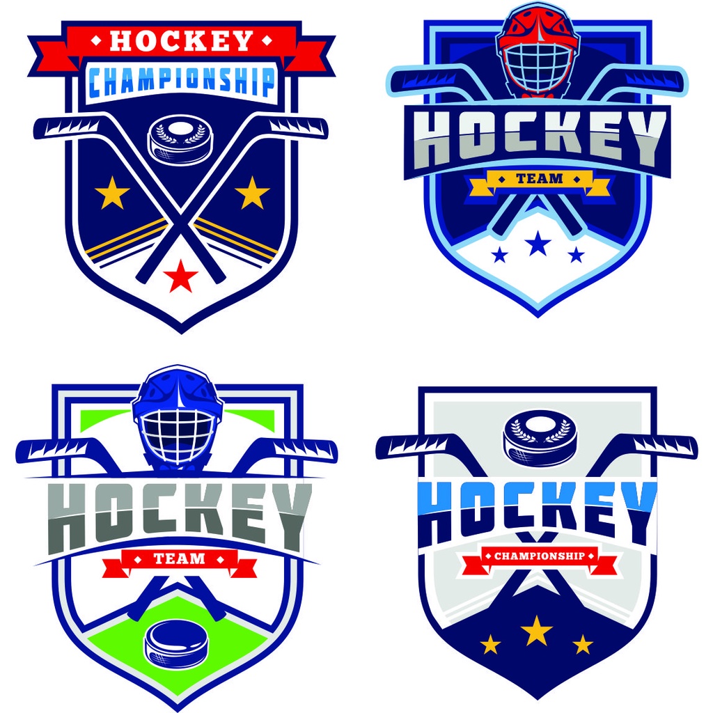 Hockey Team Logo Art Vector For CorelDraw