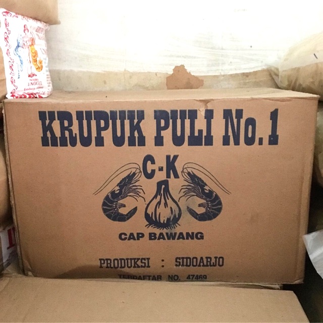 

Kerupuk Puli Cap Bawang 5kg / Kerupuk Beras 5kg / Krupuk Puli Karton / Krupuk Puli Dus