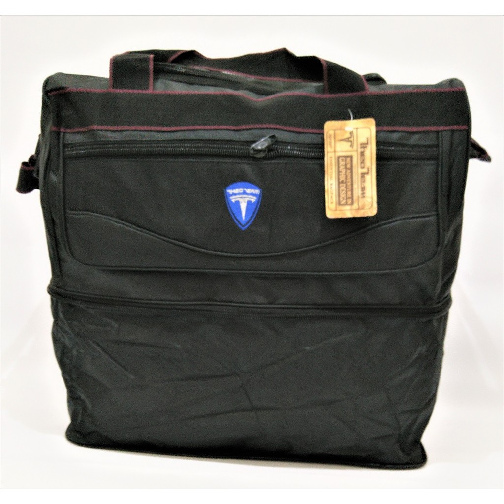 Theo Travel Bag Susun U - Hitam