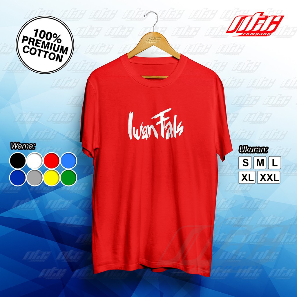 Kaos / T-shirt / Baju Tulisan Nama Iwan Fals Original Terbaru   -MITRA
