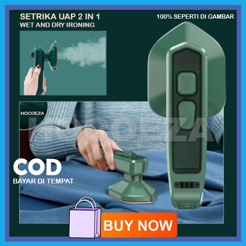 SETRIKA UAP TRAVEL ELECTRIC PORTABLE LOW WATT DRY IRON WITH SPRAY 2 IN 1 AUTOMATIC IRON DRY AND WET VA351
