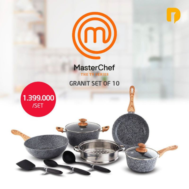 Alat Masak Premium dari Brand Masterche granit set 10