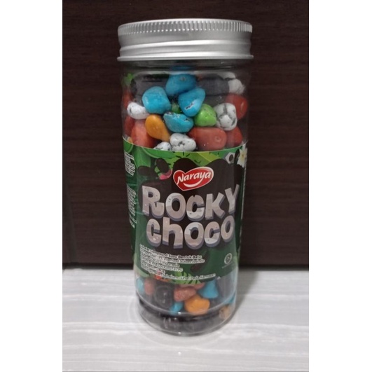 

Permen Coklat Kerikil Rocky Choco Kaleng Jar Naraya 280 gram