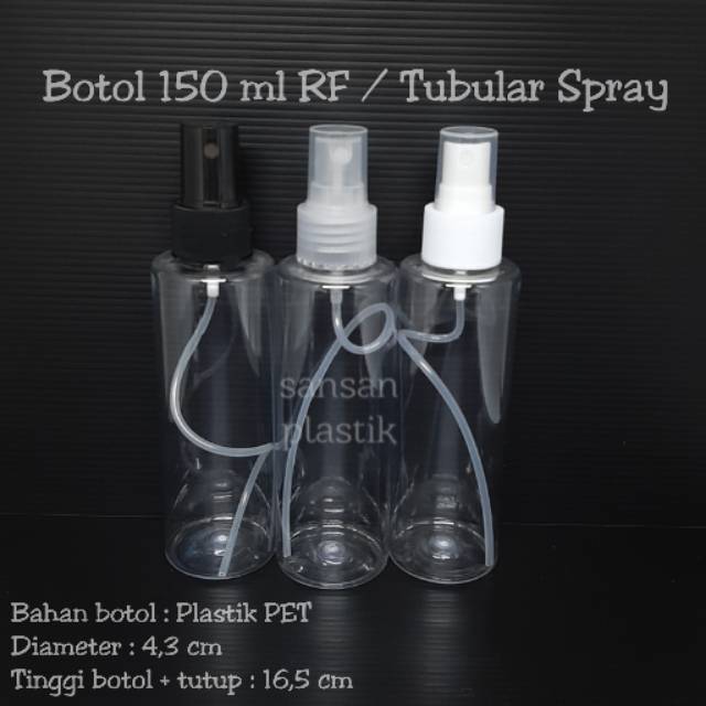Botol RF spray 150 ml / Botol Spray RF 150ml / Botol Tubular spray 150 ml