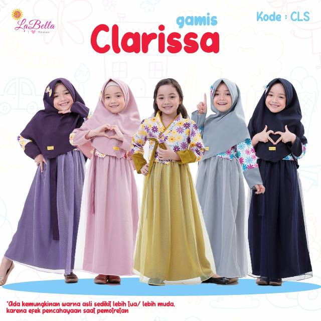 Gamis set Anak Clarissa @Labella