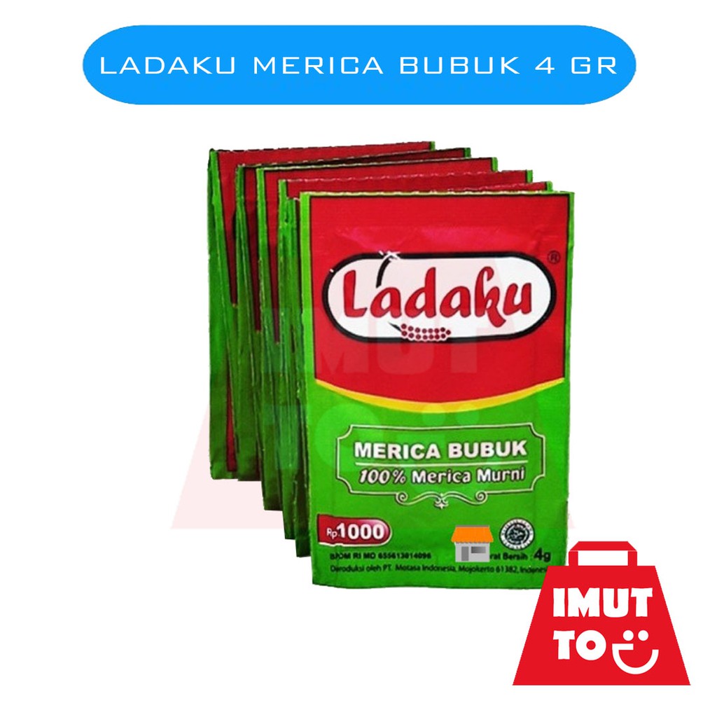 

LADAKU 100% MERICA KEMASAN 4 GR SASET BUBUK BUMBU DAPUR MURAH MERIAH PROMO ORIGINAL BERKUALITAS