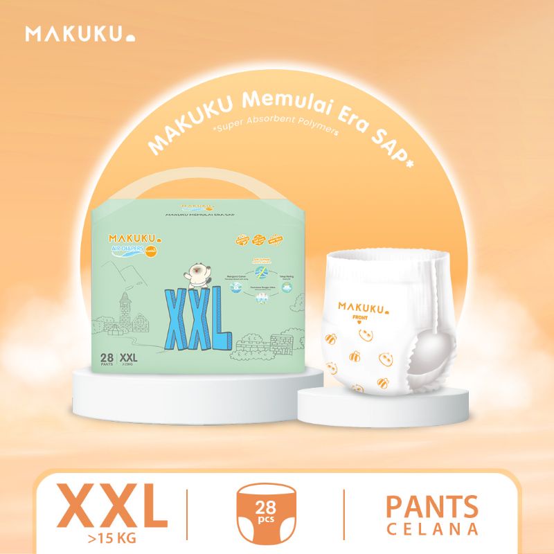 MAKUKU Air Diapers Comfort+ Pants XXL28 / Popok bayi