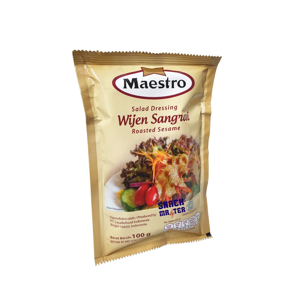 

Maestro Wijen Sangrai Regular Size - Netto 100 gr