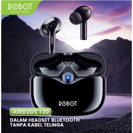 ITSTORE ROBOT T30 HEADSET BLUETOOTH 5.3 EARPHONE AIRBUDS TRUE WIRELESS