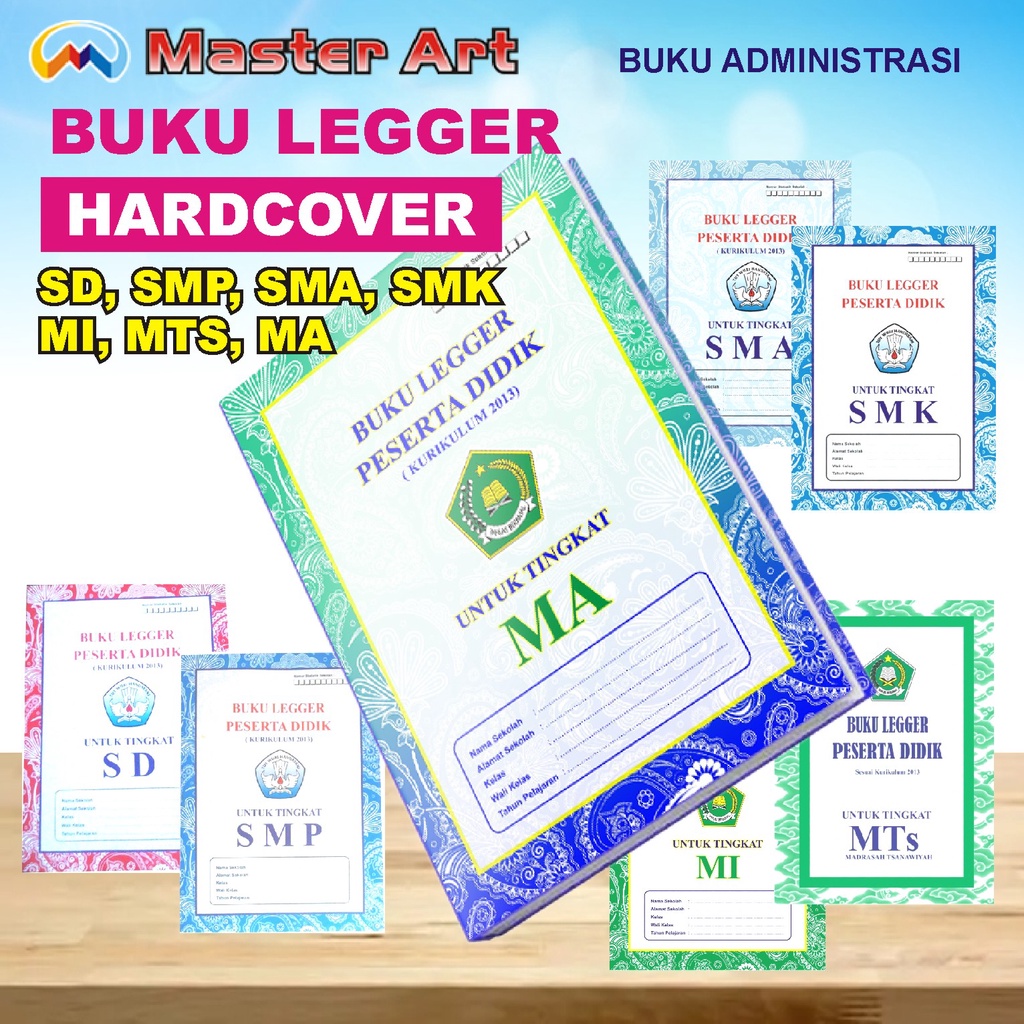 

BUKU LEGGER Hardcover- SD, SMP, SMA, SMK, MI, MTS, MA