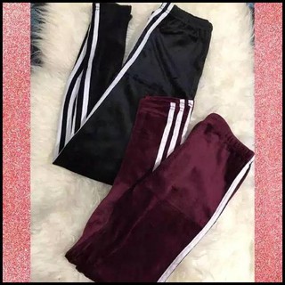 Victoria Celana  Legging  Velvet Stripe Import Legging  