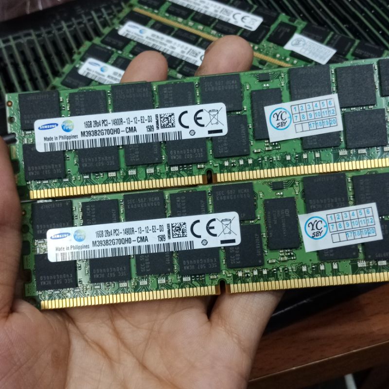 Ram server XEON ECC REGISTER DDR3 16gb ddr3 2Rx4 pc3-14900R ecc reg server FOR SERVER XEON ORIGINAL SAMSUNG