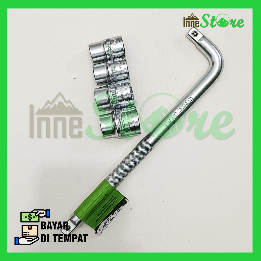 Kunci CVT Tekiro Sok Set 17mm 19mm 22mm 24mm + Gagang Shock L TEKIRO