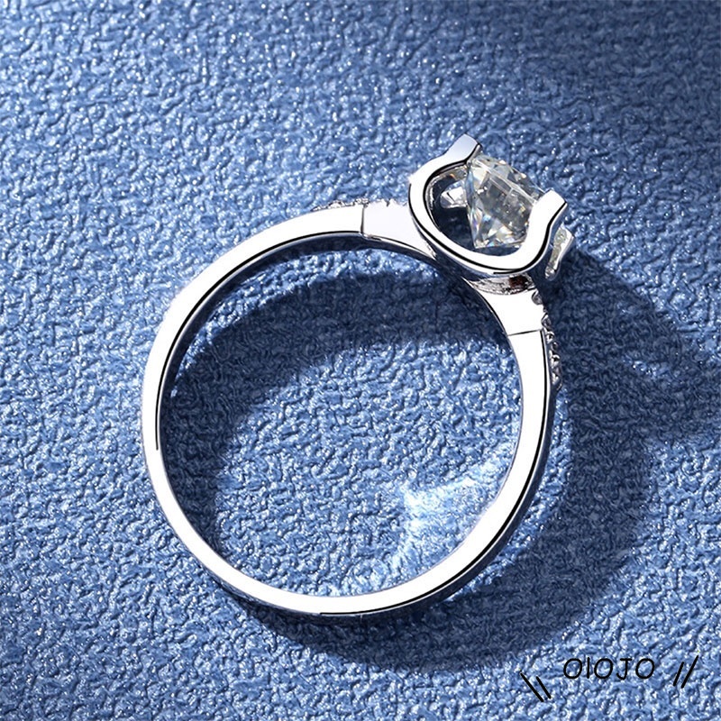 1 Pc Cincin Berlian Fashion Sederhana Dapat Disesuaikan Berlian Kristal Cincin Ulang Tahun Pertunangan Perhiasan Wanita - ol