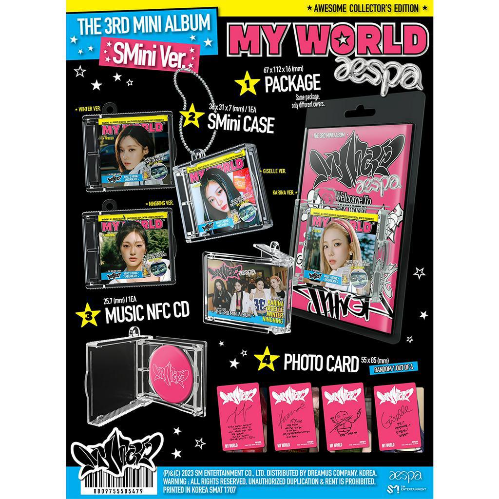 (Smini Ver.) aespa 3rd Mini Album MY WORLD