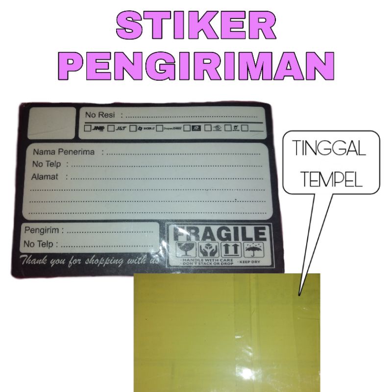 

{SIAP KIRIM!} Stiker pengiriman || LANGSUNG TEMPEL ||