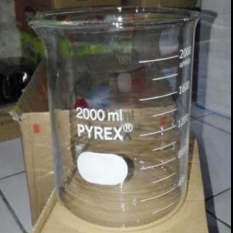 beaker glass 2000ml merk pyrex