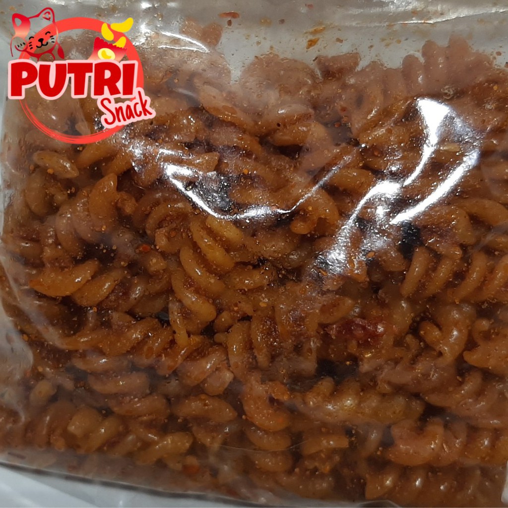 Makaroni Spiral / Makaroni Kriwil / Makaroni Uril 100gr Bumbu Seblak Extra - Khas PUTRI SNACK