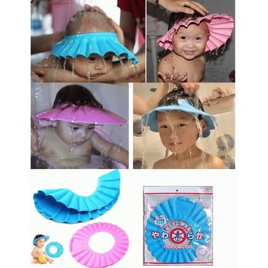 Topi Keramas Anak / Bayi Kid Shower Cap Mandi Main Air Shampoo