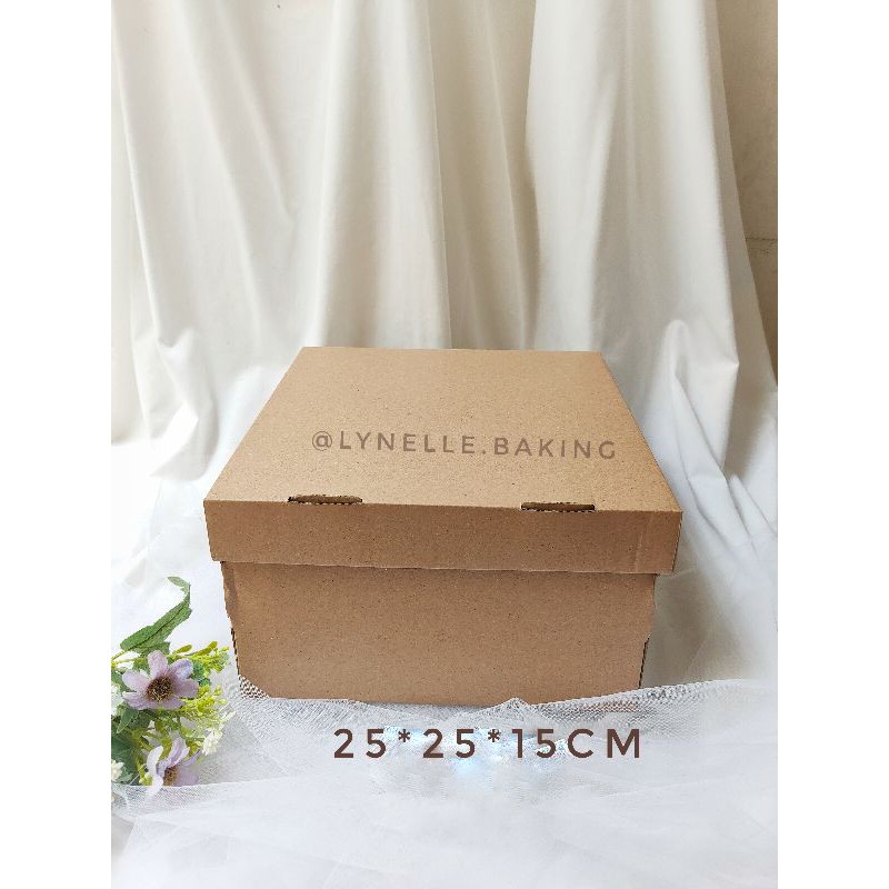 

DUS KUE 25*25*15CM BOX KARDUS PIZZA KARTON TEBAL CORRUGATED