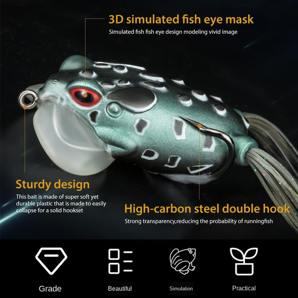 1Pcs Soft Frog Umpan Pancing 6.2cm 15g Swimbait Fishing Lure Ikan Bass Wobbler Kail Memancing Tackle
