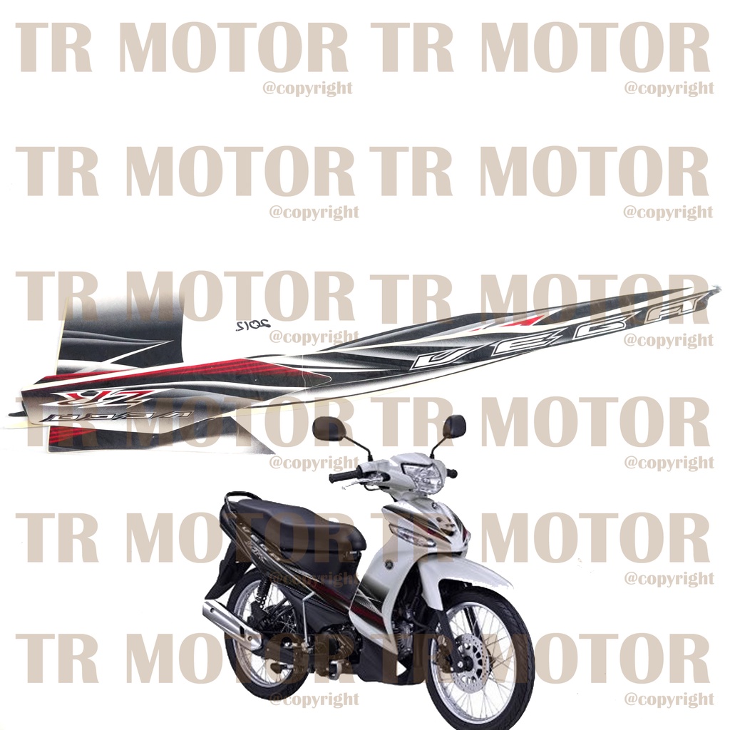 Stiker Motor Vega ZR 2012 Sticker Striping Lis Full Set Motor