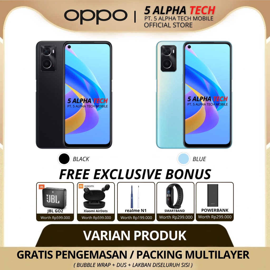 OPPO A76 11/128GB ( 6GB + 5GB EXTENDED RAM ) GARANSI RESMI OPPO