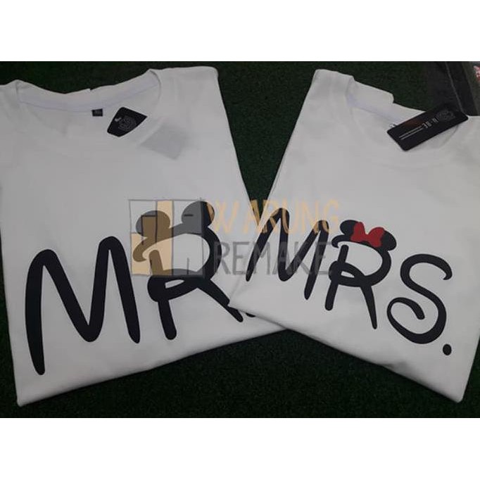 Terbaru Kaos T-Shirt Couple Mickey Minnie Mouse Mr & Mrs