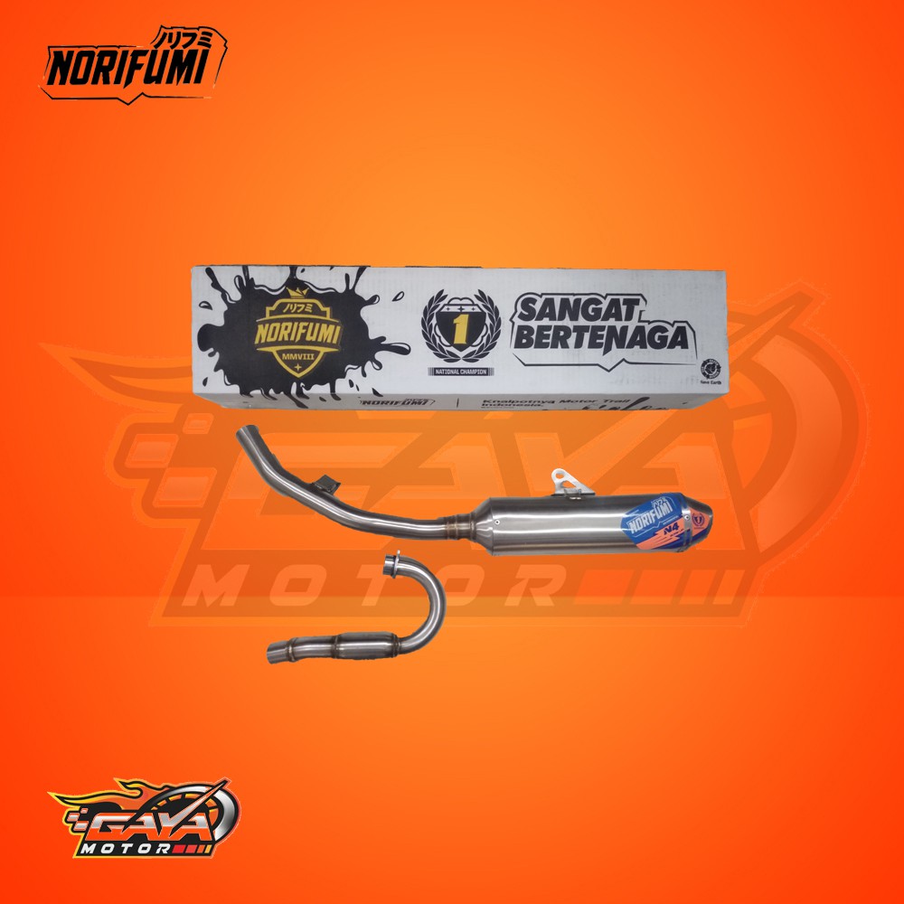 Knalpot KLX BF N4 SS Bore Up Norifumi