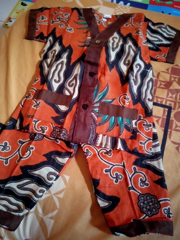 Batik Piama Anak Usia 0.1-5th  Motif Dan Warna Rondom Tidak Pilih