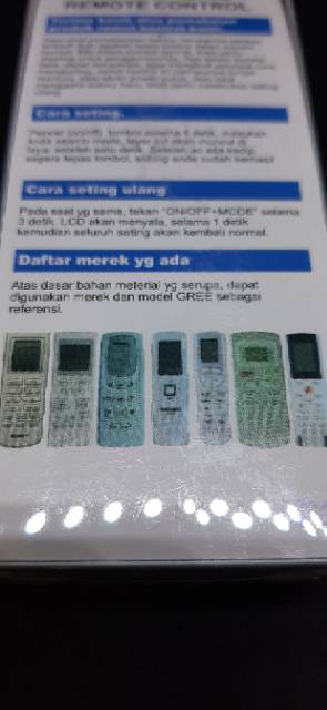 REMOTE REMOT AC GREE YAM1F MULTI SEPERTI ORIGINAL