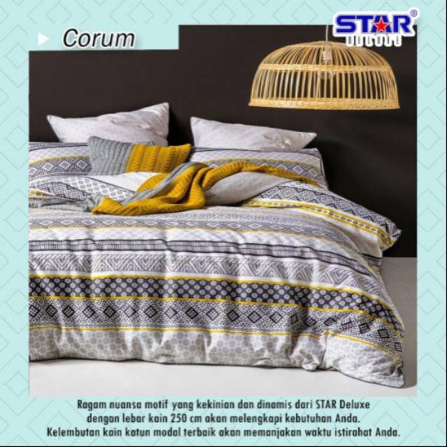 Bahan Kain Katun CVC Motif "CORUM"