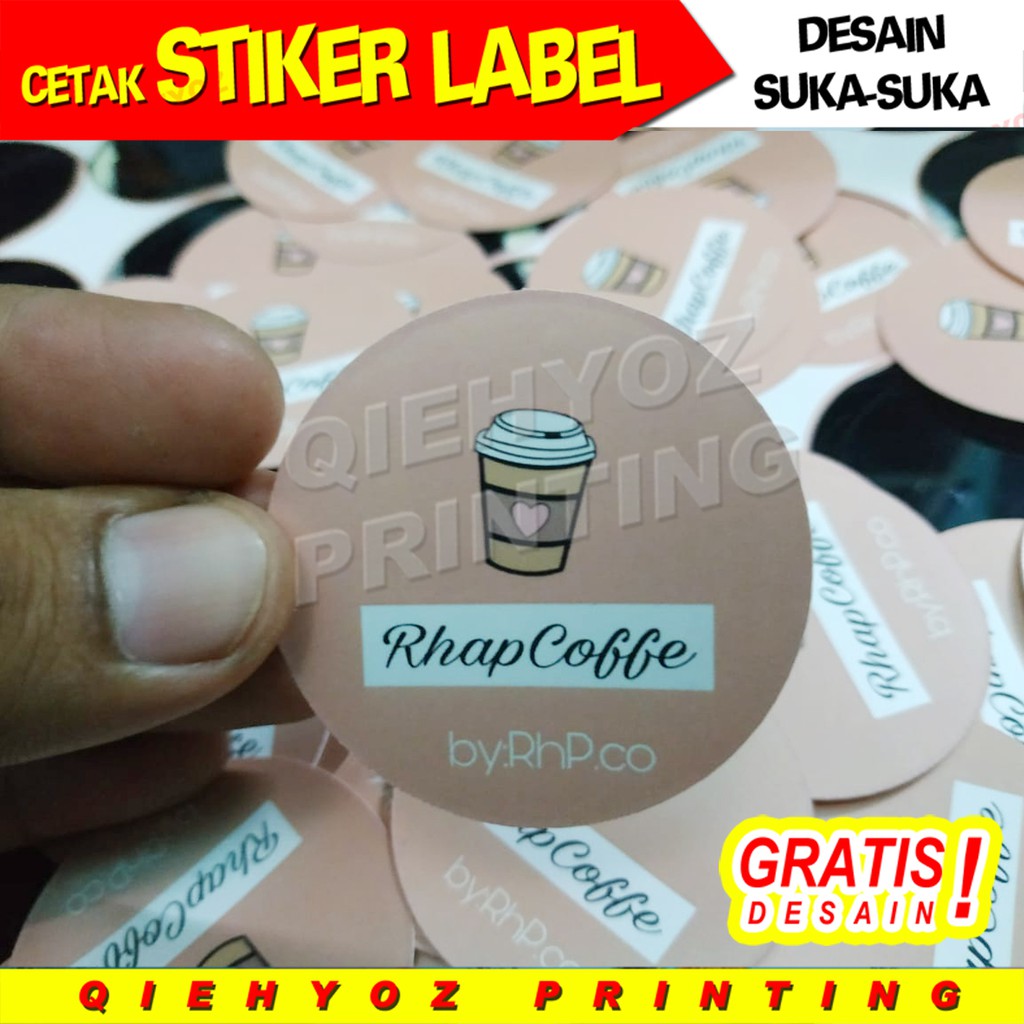 STIKER LABEL DIE CUT CUTTING PUTUS