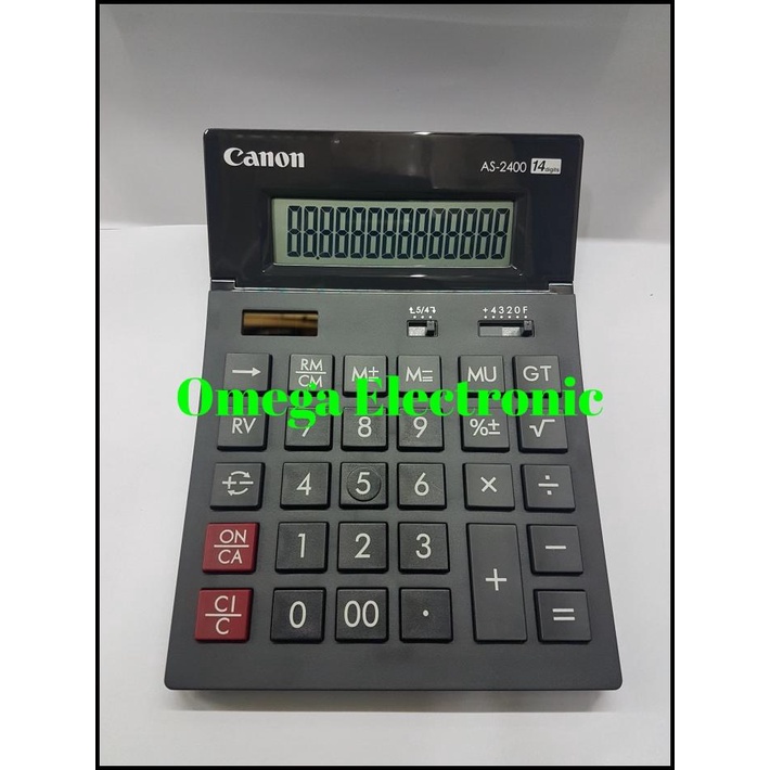 

Canon As-2400 - Calculator Desktop Kalkulator Meja Kantor 14 Digits