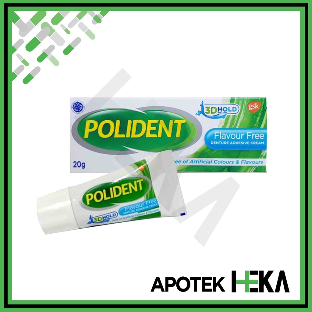 Polident Flavour Free - Lem Perekat Gigi Palsu Tanpa Rasa (SEMARANG)