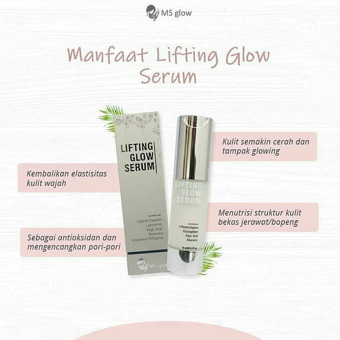 MS Glow Lifting Glow Serum Rumah Cantik 354 Essence Serum Perawatan Melembabkan Wajah