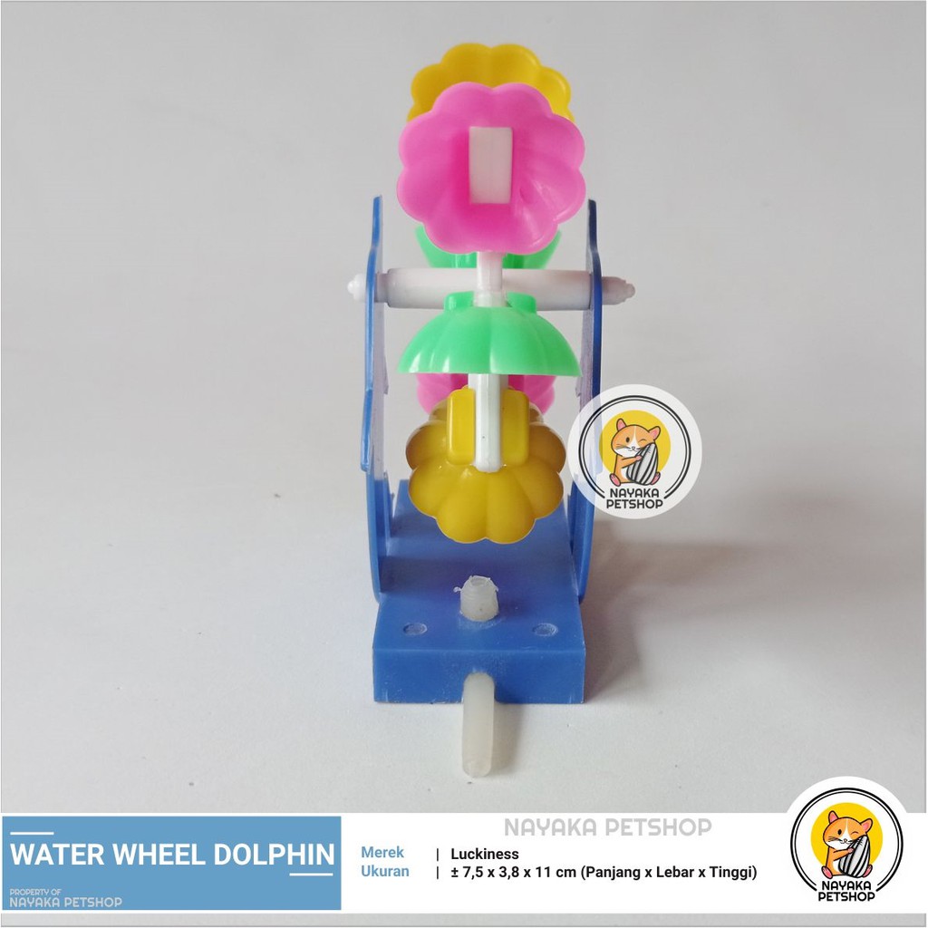 Kincir Air Dolphin Hiasan Ornamen Dekorasi Aquarium Water Wheel