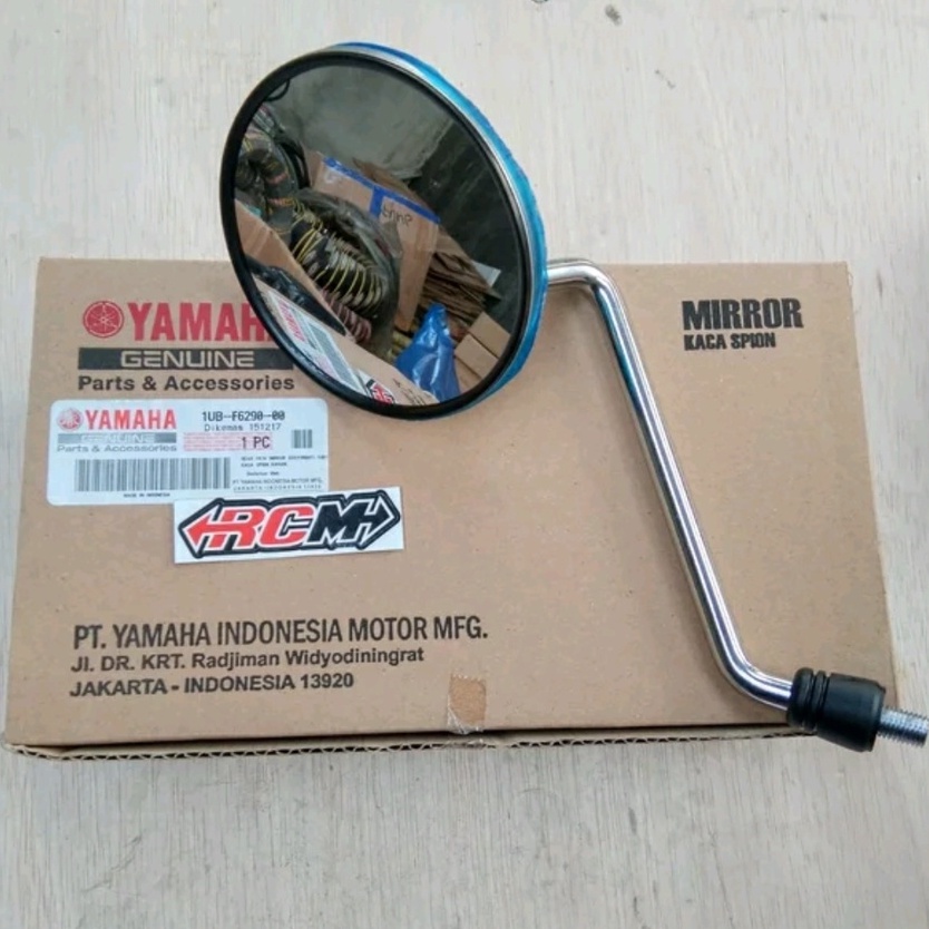 SPION SEPION KACA MIRROR FINO SPORTY SPORTI KANAN RIGTH ORI ORIGINAL YAMAHA YGP ASLI 1UB-F6290-00