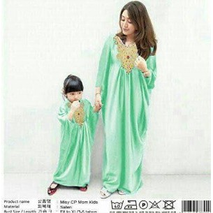 PROMO mk missy - baju gamis couple ibu dan anak 3 - 5 tahun / kaftan couple TERMURAH