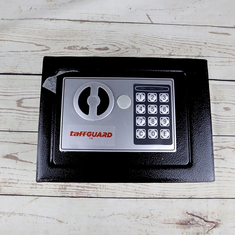 TaffGUARD Brankas Mini Electric Password Safe Deposit Box 4.6L - 17E - Black