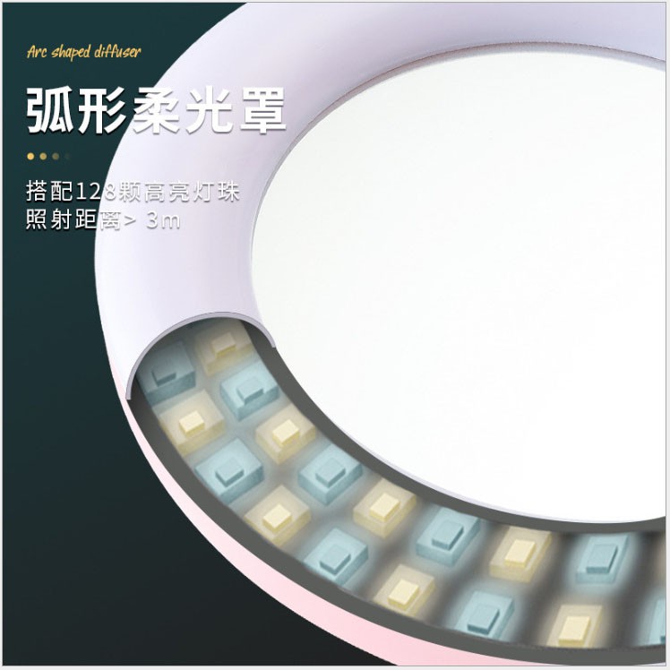 !COD! CERMIN LIPAT RIAS LED RING LIGHT PORTABLE MAKE UP MIRROR LAMPU RINGLIGHT SELFIE LAMPU LED