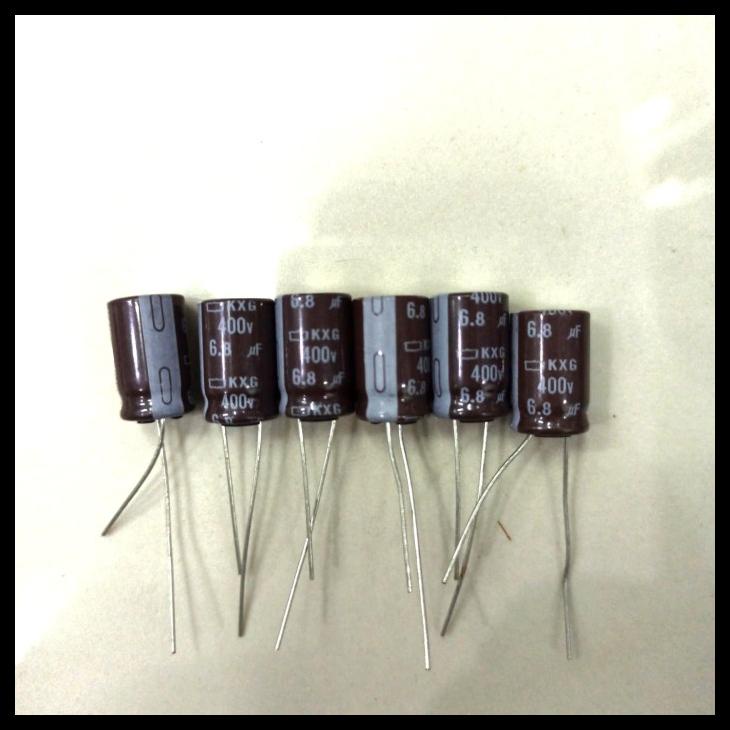 Elco Kapasitor 6.8Uf 400V 6,8Uf 400V Kode 852