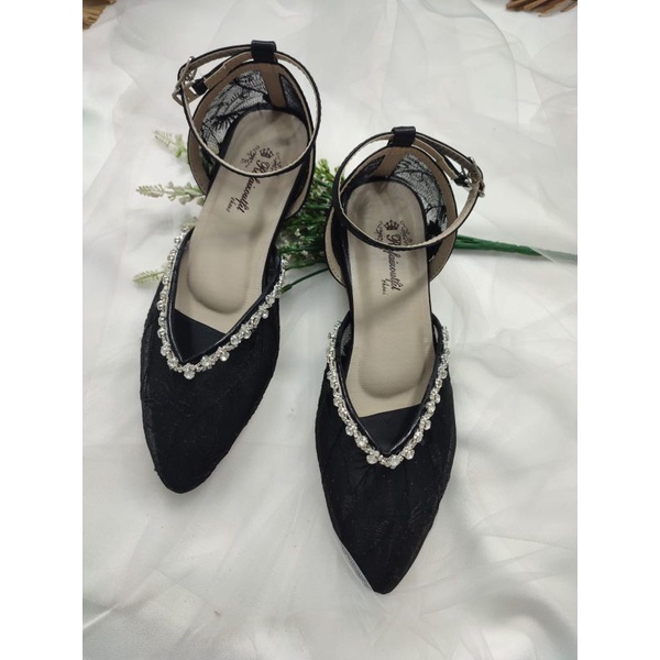 flatshoes  azwina hitam sepatu wanita